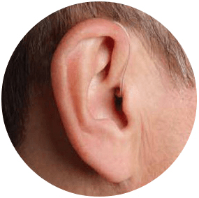 bte hearing aid with earmold